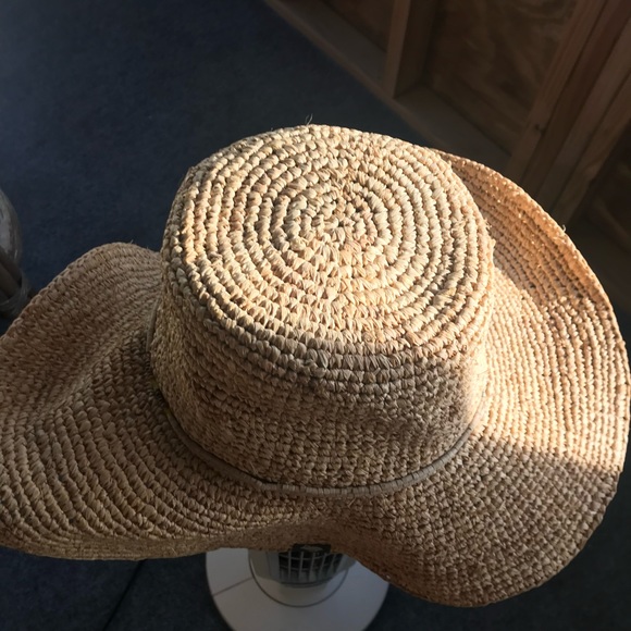 Peter Grimm Straw Hat Women's Floppy Round Vacation Beach Summer BOHO style - Picture 3 of 16